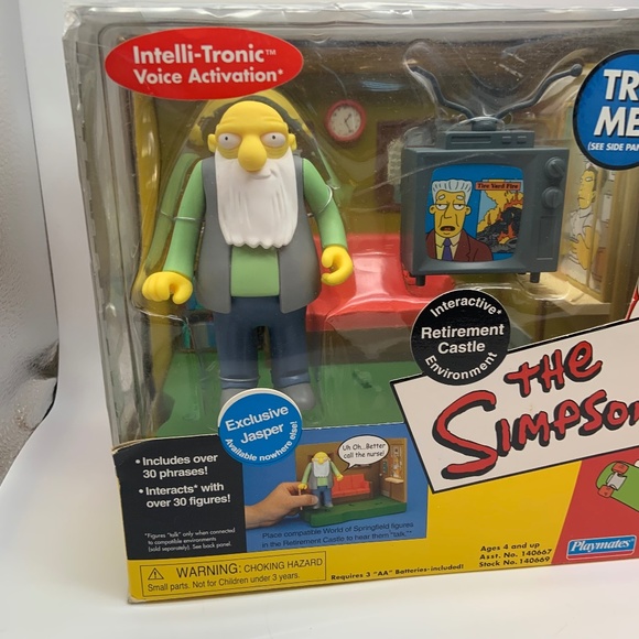 VTG The Simpsons TV Show Retirement Castle Interactive Intelli-Tronic w/ Jasper - Picture 2 of 16